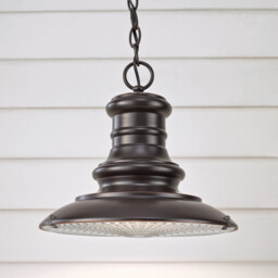 Redding Station 1 Light Medium Outdoor Ceiling Chain Lantern Restoration Bronze, E27 - thumbnail 2