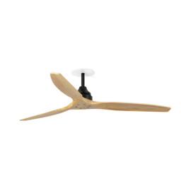 Alo Recessed 152cm Ceiling Fan Matt Black, Pine Blades - thumbnail 1