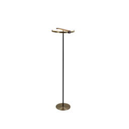 Aerial LED Floor Lamp, Gold and Black Metal