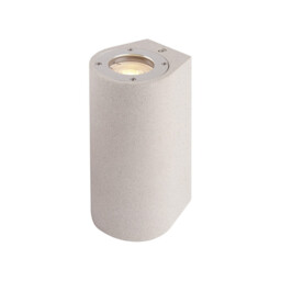 Levi Round Wall Lamp, 2 x GU10 (Max 12W), IP65, White Concrete, 2yrs Warranty - thumbnail 1