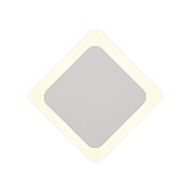 Altona Magnetic Base Wall Lamp, 12W LED 3000K 498lm, 15, 19cm Diamond Centre, Sand White, Acrylic Frosted Diffuser - image 1