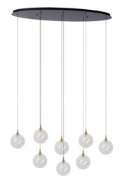 Premium Gisela Pendant light - LED Dim. 2700K - Transparent - thumbnail 3
