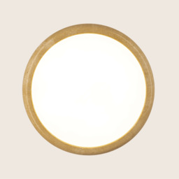 Seren Dome Pendant Ceiling Light Natural Stone-Brown Wood LED 3000K - thumbnail 5