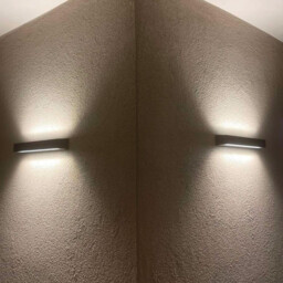 Zambelis Outdoor Up Down Wall Lamp Graphite LED 3000K IP65 30W - thumbnail 2