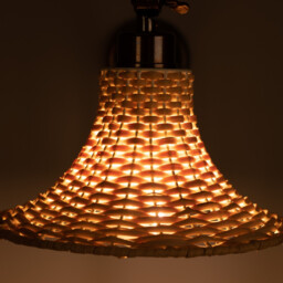Savannah Rattan Small Wall Light, Antique Brass - thumbnail 5