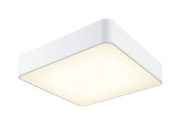 Fusion Flush Ceiling 60cm Square, 4800lm, 80W LED 4000K White, Acrylic - thumbnail 1