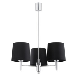 Bolzano Plus Multi Arm Pendant Ceiling 3 Light Dark Grey, Chrome - thumbnail 2