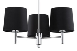 Bolzano Plus Multi Arm Pendant Ceiling 3 Light Dark Grey, Chrome - thumbnail 3