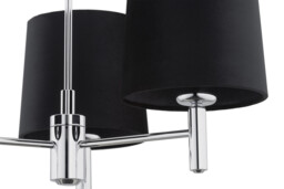 Bolzano Plus Multi Arm Pendant Ceiling 3 Light Dark Grey, Chrome - thumbnail 5