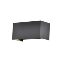 Davos Rectangle Wall Lamp Dimmable, 4 x 6W LED, 2700K, 2200lm, IP54, Anthracite, 3yrs Warranty