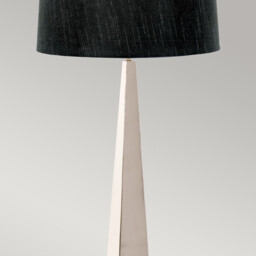 Ascent Floor Lamp with Tapered Shade, Polished Nickel - thumbnail 3