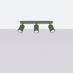 Karbon Minimalist Spotlight Bar 3 Light Olive Green - thumbnail 2