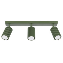 Karbon Minimalist Spotlight Bar 3 Light Olive Green - thumbnail 1