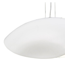 Pasion Rectangular Pendant 4 Light E27, Gloss White/Polished Chrome - thumbnail 5