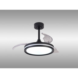 North 40W LED Dimmable White/RGB Ceiling Light With Built-In 28W DC Reversible Fan, 3000-6500K, Black, 5yrs Warranty - thumbnail 2