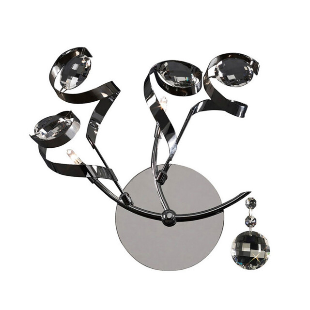 Kurlz Wall Lamp 2 Light G4 Polished Chrome/Crystal, NOT LED/CFL Compatible - image 1