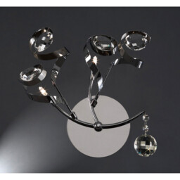 Kurlz Wall Lamp 2 Light G4 Polished Chrome/Crystal, NOT LED/CFL Compatible - thumbnail 2