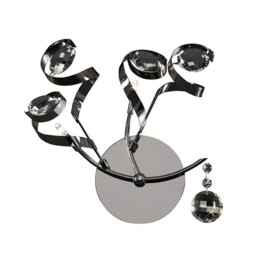 Kurlz Wall Lamp 2 Light G4 Polished Chrome/Crystal, NOT LED/CFL Compatible - thumbnail 1