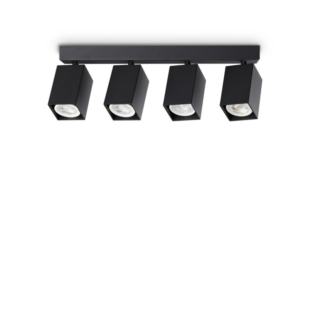 Dynamite Square Ceiling Spotlight Bar Black 4x GU10 - image 1