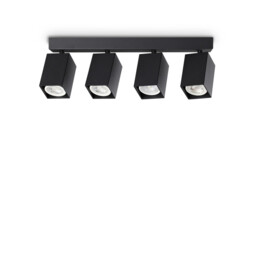 Dynamite Square Ceiling Spotlight Bar Black 4x GU10 - thumbnail 1