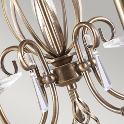 Aegean 5 Light Chandelier Aged Brass Finish, E14 - thumbnail 3