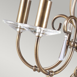 Aegean 5 Light Chandelier Aged Brass Finish, E14 - thumbnail 5
