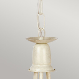 Minster Chandelier 3 Light Ivory, Gold Finish, E14 - thumbnail 2