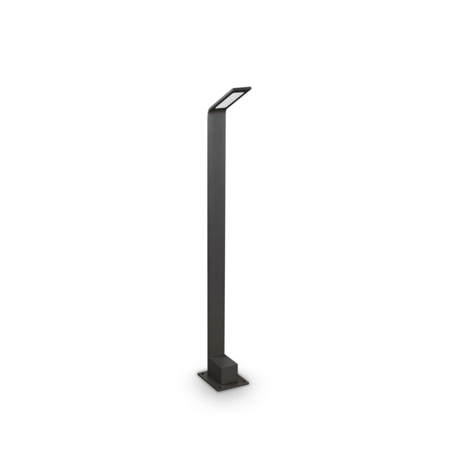 Agos Integrated LED Outdoor Tall Bollard Black 670Lm 3000K IP54