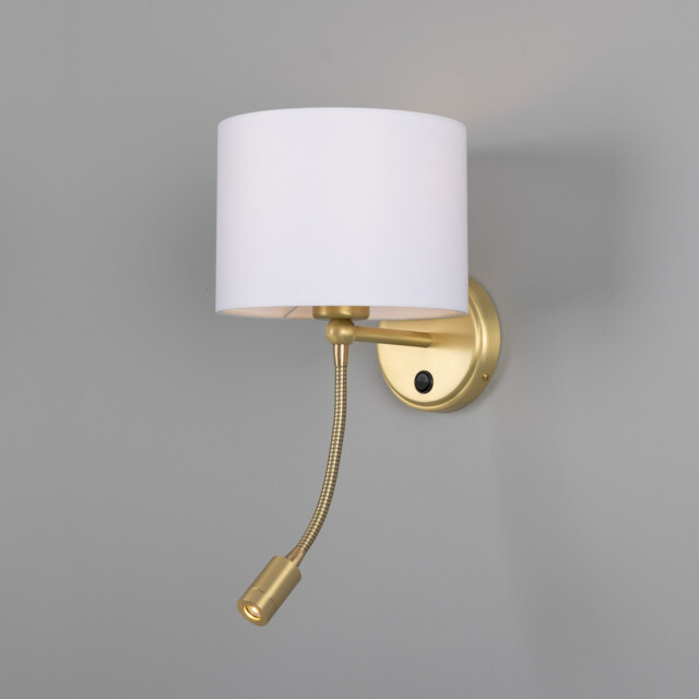Longford Wall Light, Satin Brass - image 1