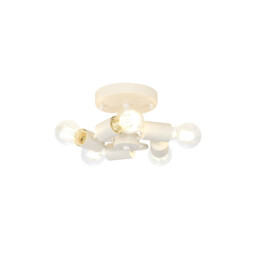 Baymont 25cm White 5 Light E27 Universal Flush Ceiling Fixture, Suitable For A Vast Selection Of Shades - thumbnail 1