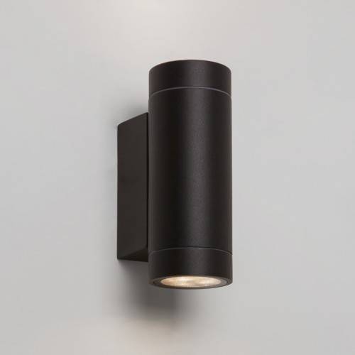 Dartmouth LED Outdoor Up Down Twin Wall Light Textured Black IP54