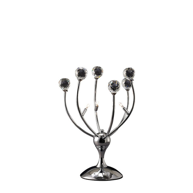 Xeena Table Lamp 3 Light G4 Polished Chrome/Crystal, NOT LED/CFL Compatible - image 1