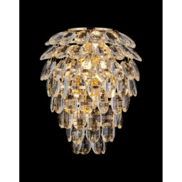 Coniston IP Wall Lamp, 4 Light G9, IP44, French Gold/Crystal - thumbnail 2