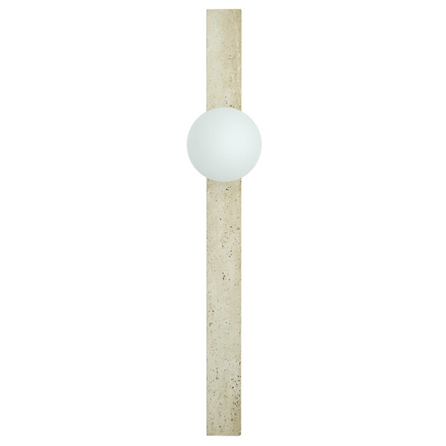 Vespera Globe Wall Lights Natural Stone 1xG9 LED - image 1