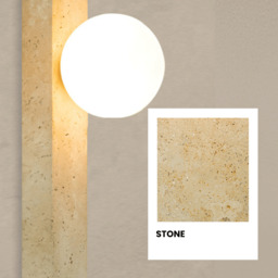 Vespera Globe Wall Lights Natural Stone 1xG9 LED - thumbnail 5