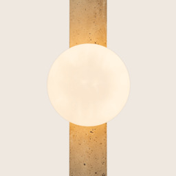 Vespera Globe Wall Lights Natural Stone 1xG9 LED - thumbnail 3