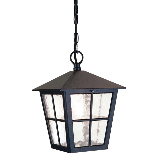 Canterbury 1 Light Outdoor Wall Lantern Light Black IP43, E27 - image 1