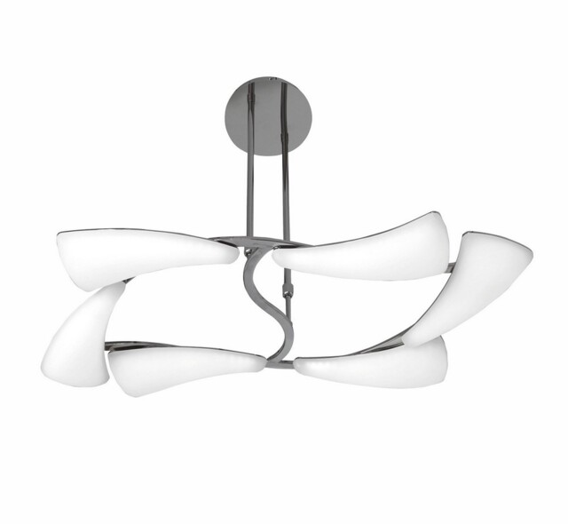 Mistral Telescopic 36W LED Rectangular 3000K, 3240lm, Polished Chrome, Frosted Acrylic - image 1
