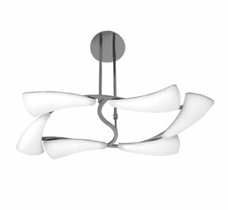 Mistral Telescopic 36W LED Rectangular 3000K, 3240lm, Polished Chrome, Frosted Acrylic