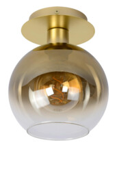 Marius Retro Flush Ceiling Light - 1xE27 - Matt Gold, Brass - thumbnail 2