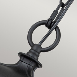 Bayview Outdoor Pendant Ceiling Light Black, IP44 - thumbnail 3