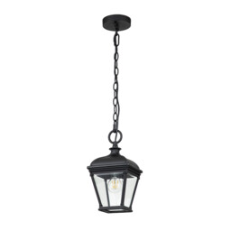 Bayview Outdoor Pendant Ceiling Light Black, IP44 - thumbnail 2