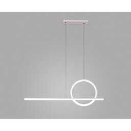 Kitesurf Loop Over Linear Pendant, 30W LED, 3000K, 2400lm, White, 3yrs Warranty - thumbnail 2