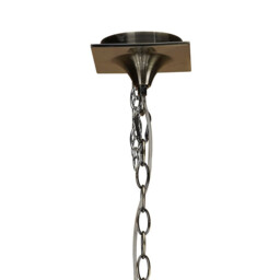 Ninette Pendant 3 Arm 6 Light E14, Antique Brass With Ivory White Shades - thumbnail 3