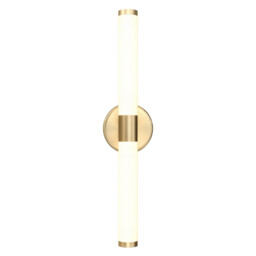 Axis Modern Integrated LED Wall Lamp Gold, 3000K, Acrylic Frosted Shade - thumbnail 2