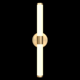 Axis Modern Integrated LED Wall Lamp Gold, 3000K, Acrylic Frosted Shade - thumbnail 5