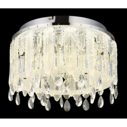 Klunka 38cm Ceiling Light Chrome K5 Crystals LED Dimmable 2700-6000K Remote Control - thumbnail 3