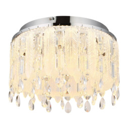 Klunka 38cm Ceiling Light Chrome K5 Crystals LED Dimmable 2700-6000K Remote Control - thumbnail 5