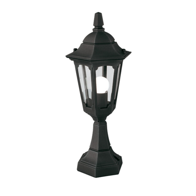 Parish 1 Light Outdoor Pedestal Lantern Black IP44, E27 - image 1
