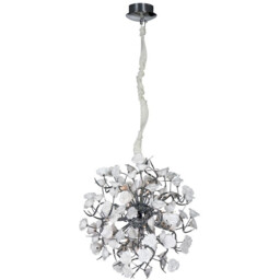 Rosaluci Pendant Ceiling Light Chrome White